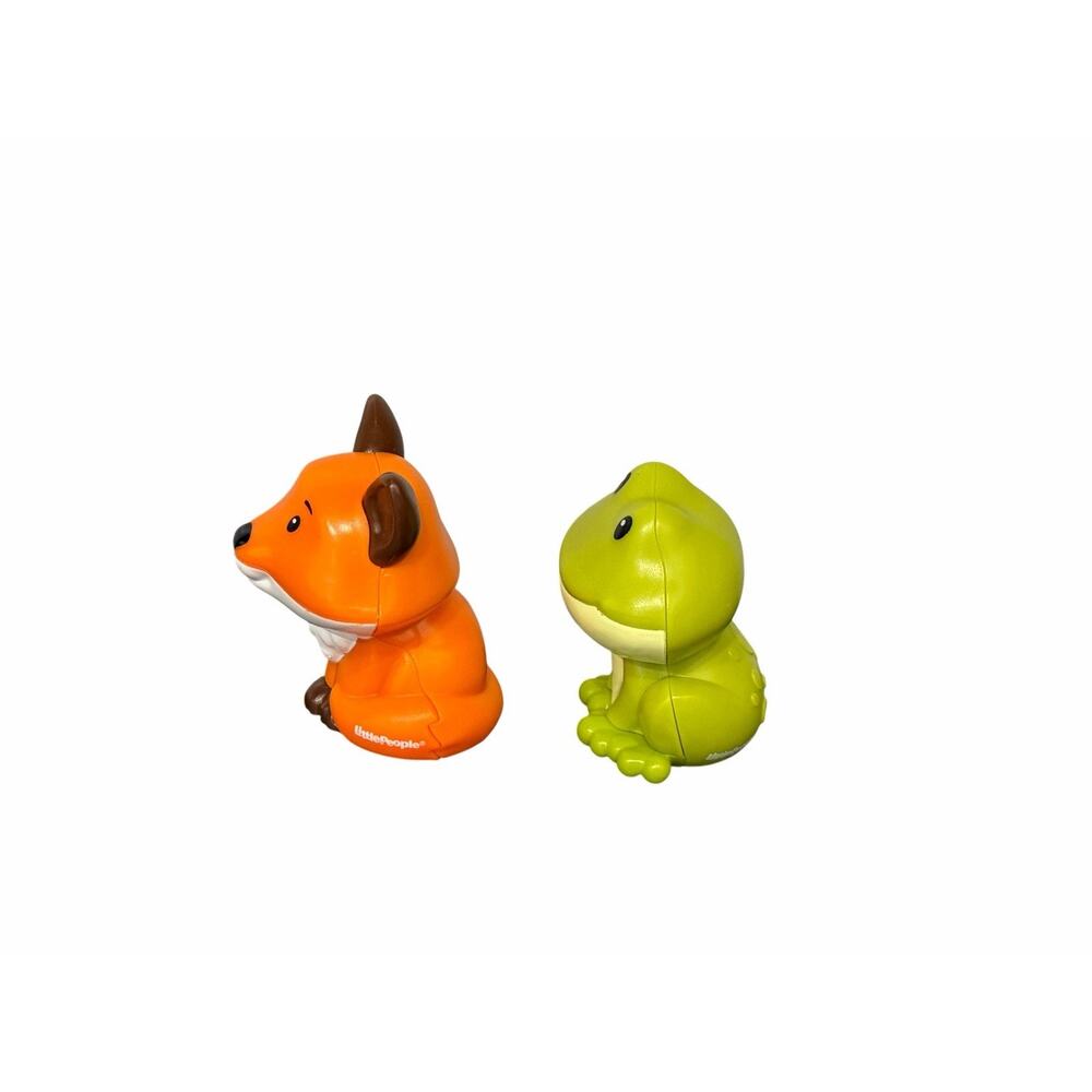 Fisher Price Little People Forrest Friends Carry Case Fox & Frog Figures (HWB29) - Picture 3 of 9